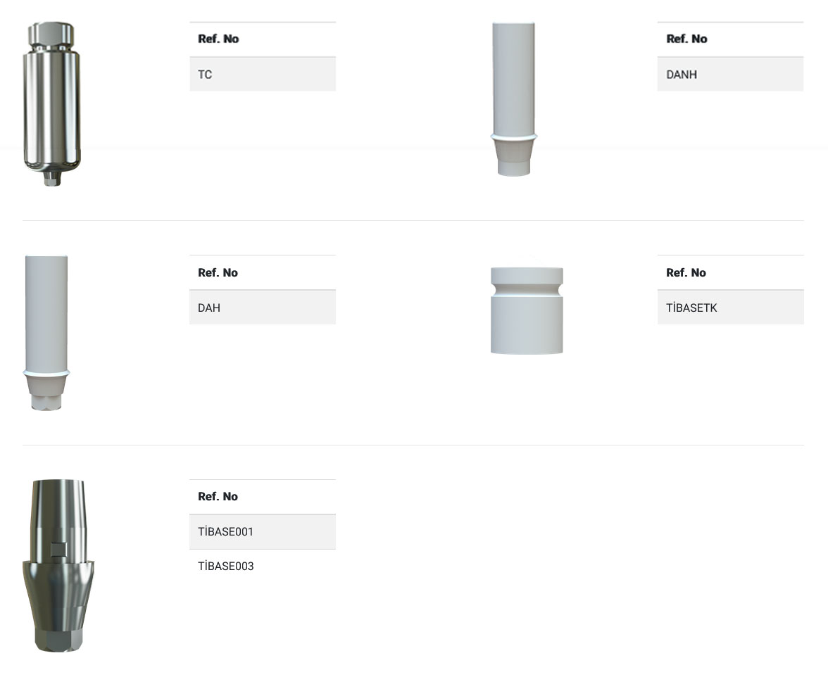 Plastik ve Ti-Base Abutmentler